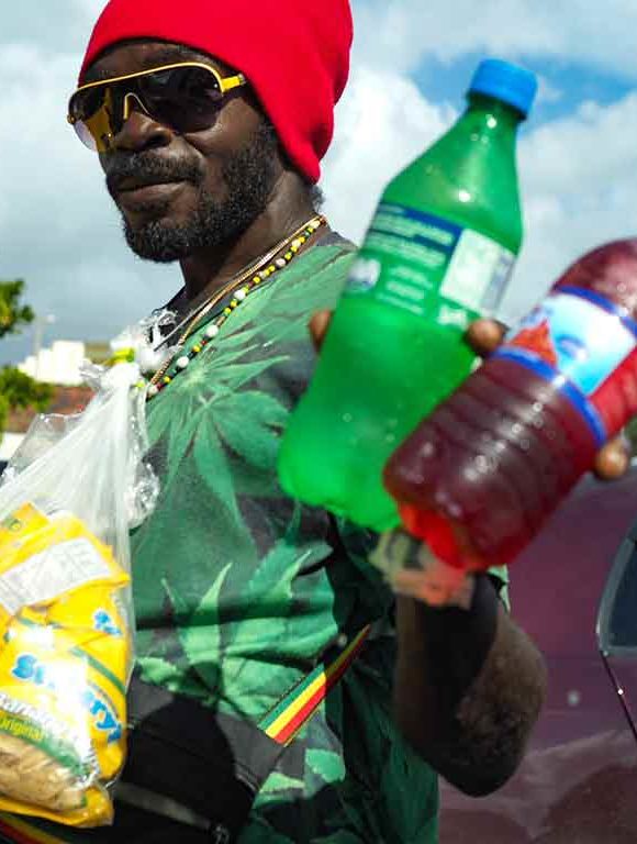 Les vendeurs de rue à la Jamaïque